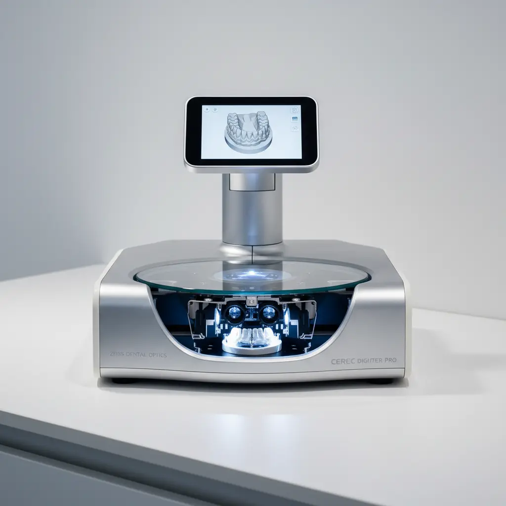 Professional dental lab scanner with precision optics for detailed impressions