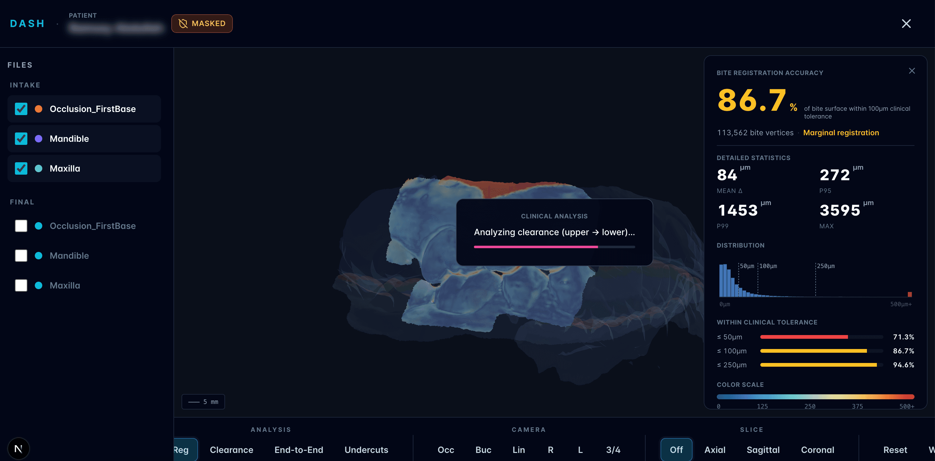 Dash portal — clinical QA viewer